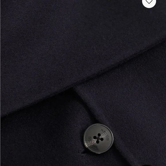 Reiss Navy Wool Coat for Women US8 - Picture 4 of 5
